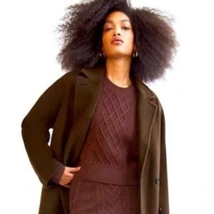 Babaton Slouch Coat wool size 1 mocha brown